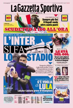 Rassegna stampa: prime pagine quotidiani sportivi – 27 febbraio 2023 27 la gazzetta dello sport 000310612