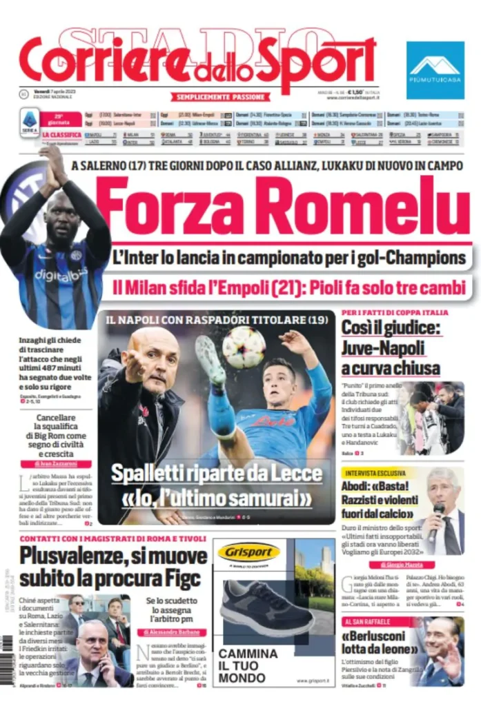 Le prime pagine dei principali quotidiani sportivi – 7 aprile 27 WhatsApp Image 2023 04 07 at 00.04.21 768x1129 1