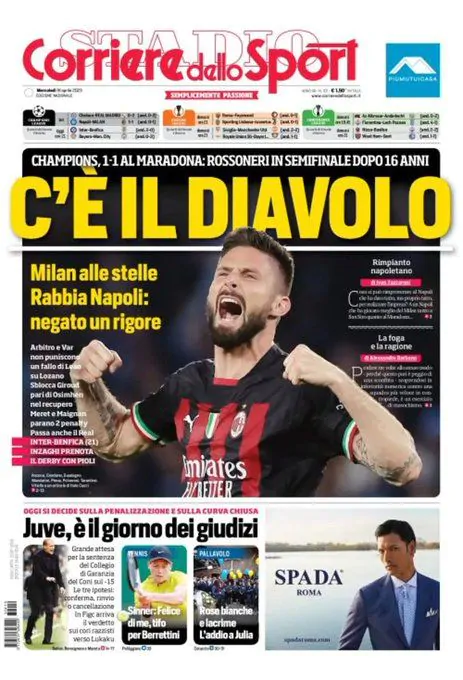 Le prime pagine dei principali quotidiani sportivi – 19 aprile 28 WhatsApp Image 2023 04 19 at 07.37.29 2