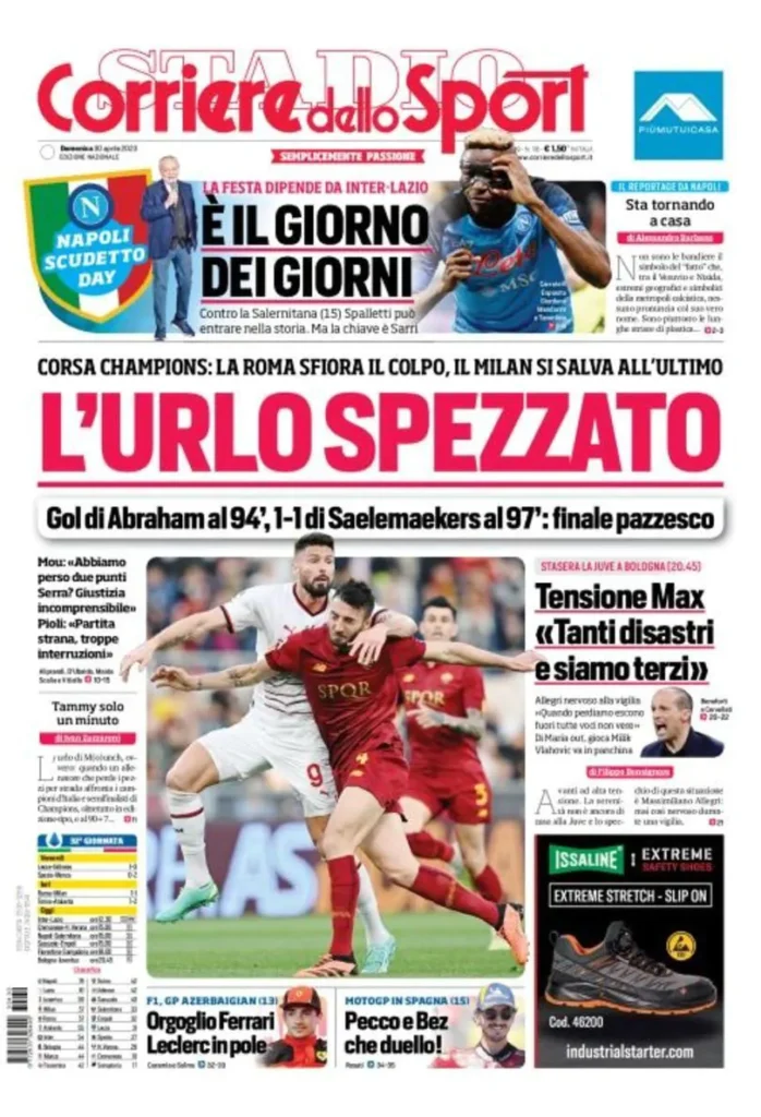 Le prime pagine dei principali quotidiani sportivi – 30 aprile 28 WhatsApp Image 2023 04 30 at 07.08.14