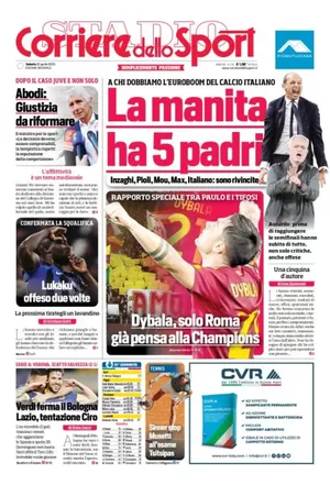Le prime pagine dei principali quotidiani sportivi – 23 aprile 28 corriere dello sport 000317696
