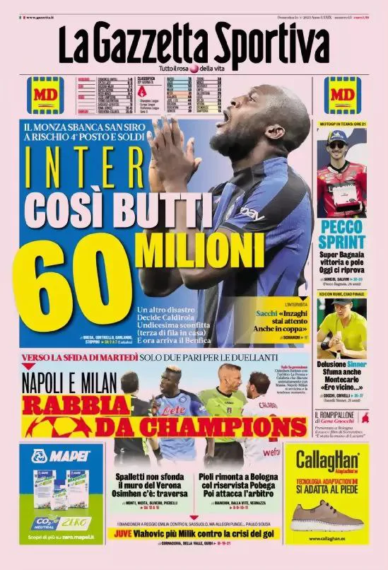 Le prime pagine dei principali quotidiani sportivi – 16 aprile 28 image 25