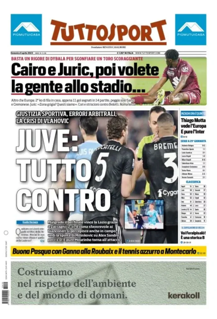 Le prime pagine dei principali quotidiani sportivi – 9 aprile 27 image 5