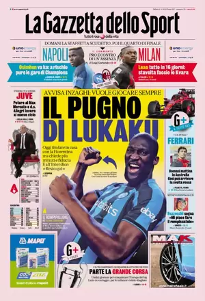 Le prime pagine dei principali quotidiani sportivi – 1 aprile 27 la gazzetta dello sport 005303671