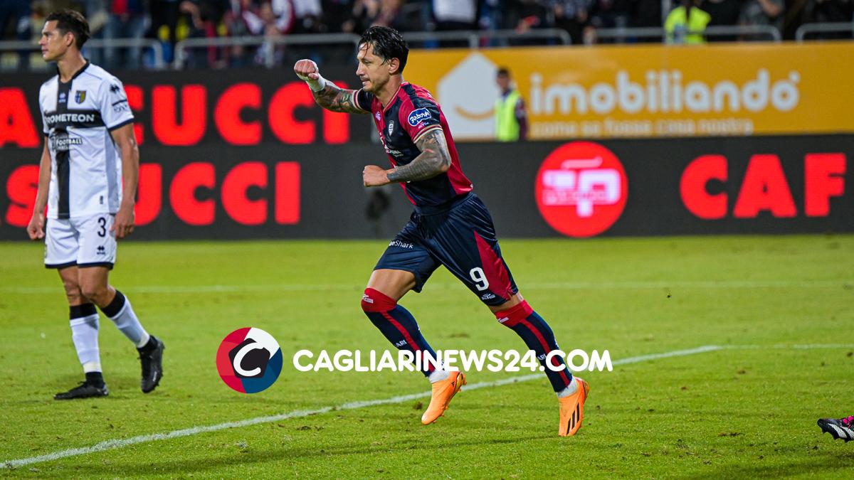 Cagliari, Italy. 08th June, 2023. Gianluca Lapadula of Cagliari Calcio,  Premio Capocannoniere Pablito during Final - Cagliari vs Bari, Italian  soccer Serie B match in Cagliari, Italy, June 08 2023 Credit: Independent