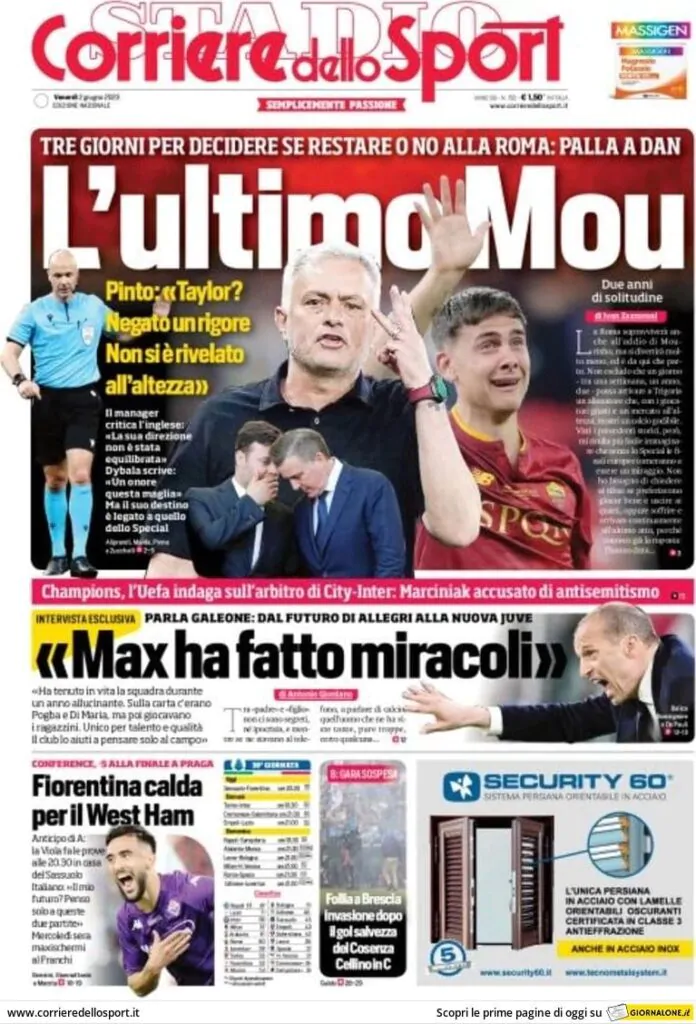 Le prime pagine dei principali quotidiani sportivi – 2 giugno 27 image 4