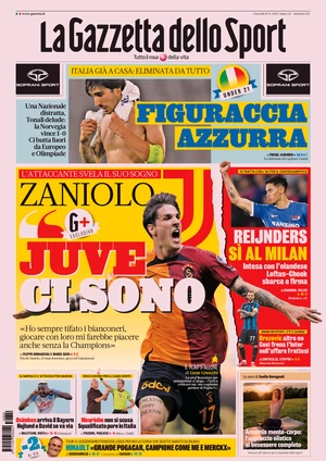 Le prime pagine dei principali quotidiani sportivi – 29 giugno 27 la gazzetta dello sport 070726782