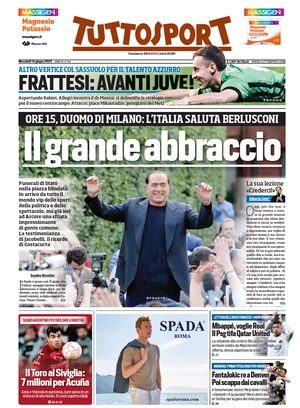 Le prime pagine dei principali quotidiani sportivi – 14 giugno 29 tuttosport 020012742