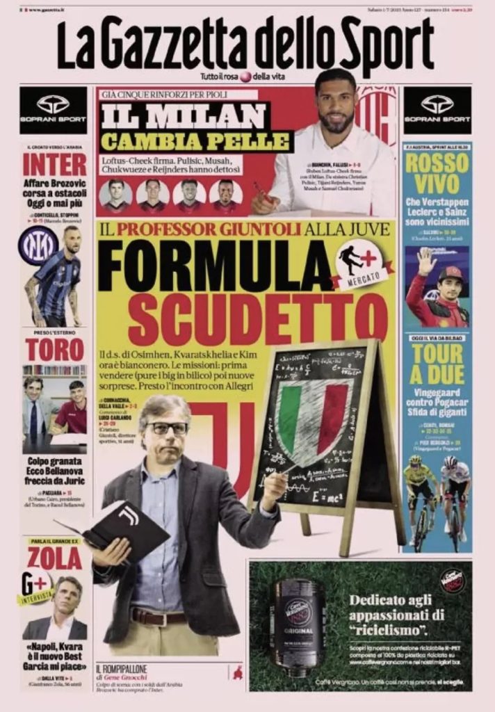 Le prime pagine dei principali quotidiani sportivi – 1 luglio 27 IMG 0806