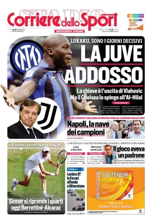 Le prime pagine dei principali quotidiani sportivi – 10 luglio 28 corriere dello sport 002050123