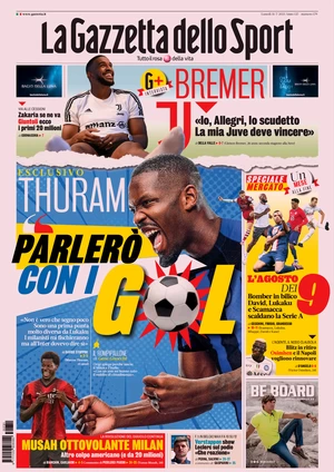 Le prime pagine dei principali quotidiani sportivi – 31 luglio 27 la gazzetta dello sport 070656670