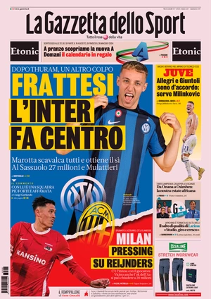 Le prime pagine dei principali quotidiani sportivi – 5 luglio 27 la gazzetta dello sport 070716291