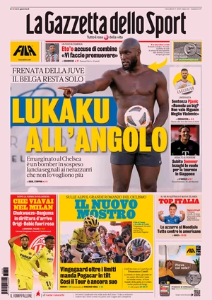 Le prime pagine dei principali quotidiani sportivi – 20 luglio 27 la gazzetta dello sport 073813902