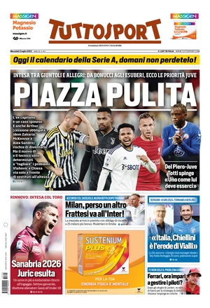 Le prime pagine dei principali quotidiani sportivi – 5 luglio 29 tuttosport 070607721