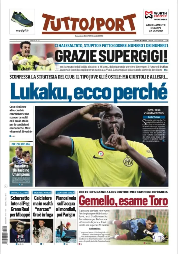 Le prime pagine dei principali quotidiani sportivi – 2 agosto 29 image 2023 08 01t235940.114 768x1096 1