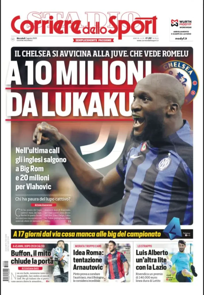 Le prime pagine dei principali quotidiani sportivi – 2 agosto 28 image 2023 08 02t000953.531 768x1110 1