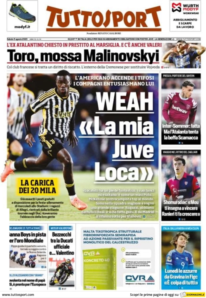 Le prime pagine dei principali quotidiani sportivi – 5 agosto 29 image 6