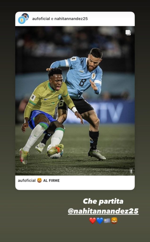 Il Cagliari esalta la vittoria di Nandez contro il Brasile: «Che partita!» - FOTO 27 Immagine WhatsApp 2023 10 18 ore 14.11.36 3f5b277b