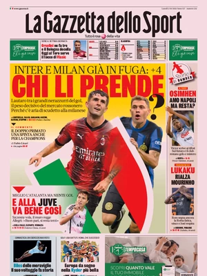 Le prime pagine dei principali quotidiani sportivi – 2 ottobre 27 image 1