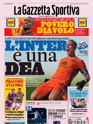 Le prime pagine dei principali quotidiani sportivi – 5 novembre 27 la gazzetta dello sport 034808533