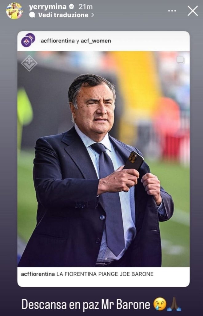 barone cordoglio mina