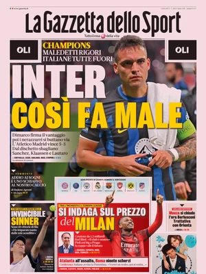 Le prime pagine dei principali quotidiani sportivi – 14 marzo 27 la gazzetta dello sport 041202886