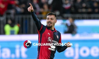 Gaetano esultanza gol Cagliari Juventus