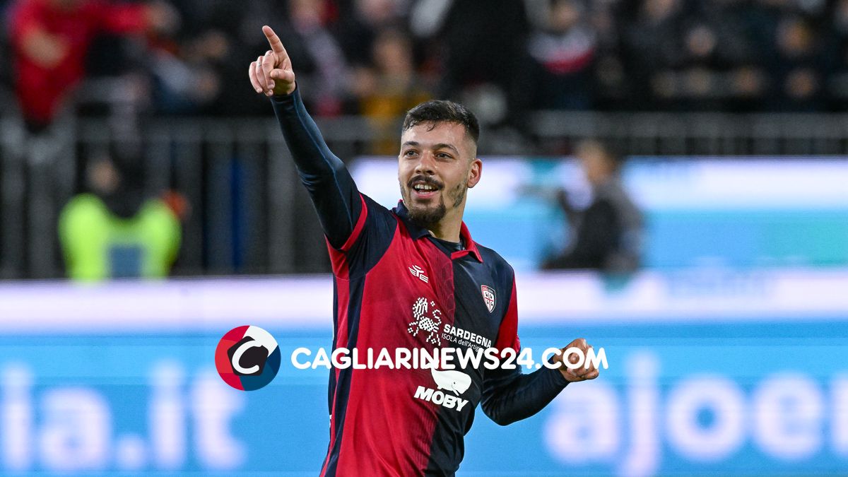 Gaetano esultanza gol Cagliari Juventus