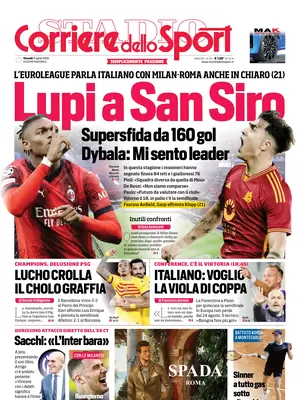 Le prime pagine dei principali quotidiani sportivi – 11 aprile 28 corriere dello sport 002533611