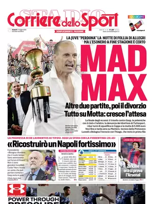 Le prime pagine dei principali quotidiani sportivi – 17 maggio 28 corriere dello sport 002825953