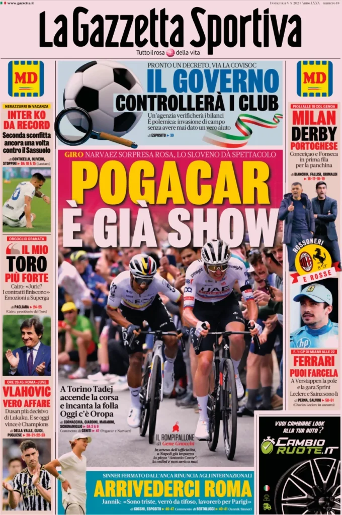 la gazzetta dello sport 050803163