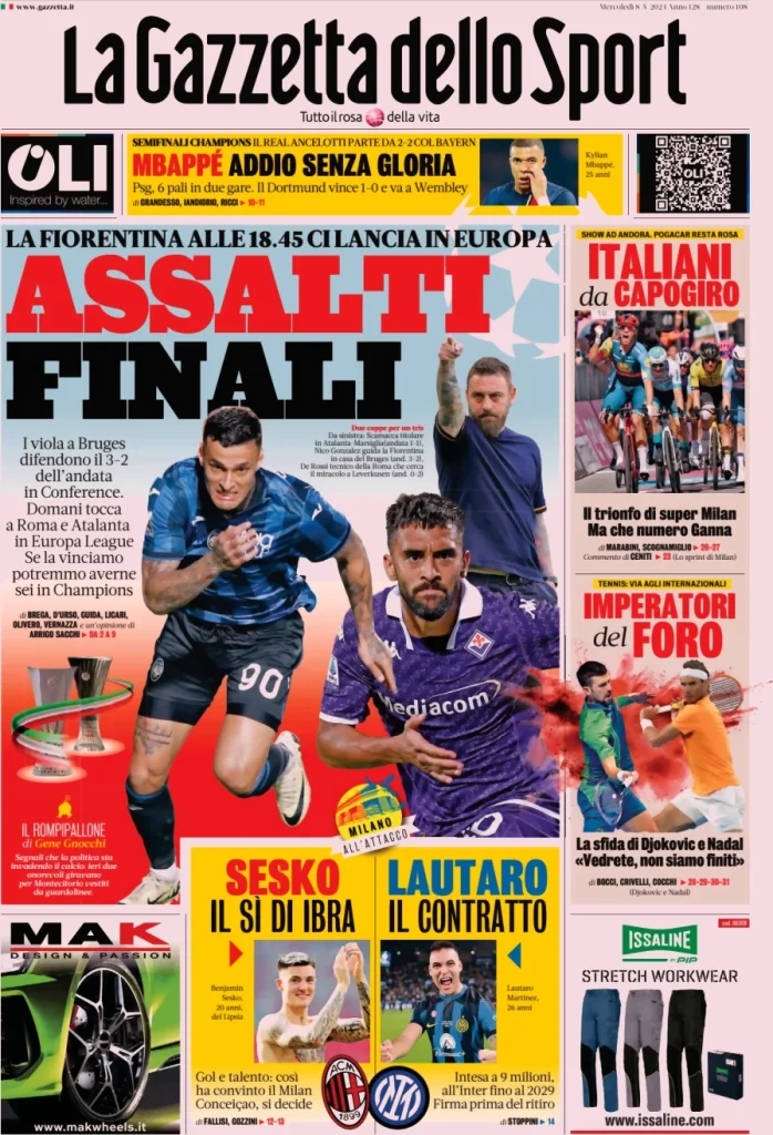 la gazzetta dello sport 050803723
