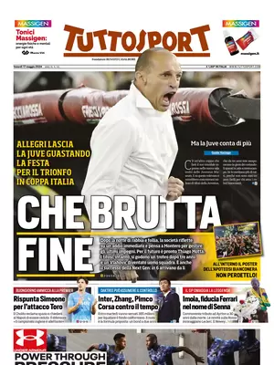 Le prime pagine dei principali quotidiani sportivi – 17 maggio 29 tuttosport 002722474