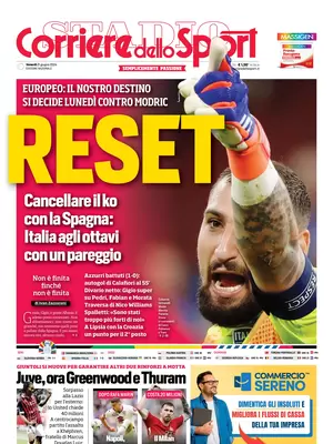 Le prime pagine dei principali quotidiani sportivi – 21 giugno 28 corriere dello sport 001824351