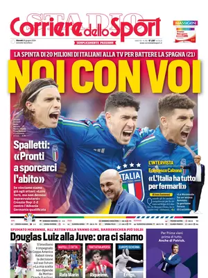 Le prime pagine dei principali quotidiani sportivi – 20 giugno 28 corriere dello sport 002253965