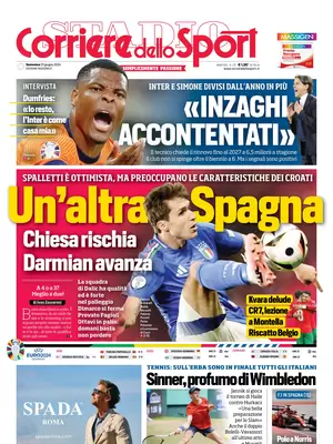 Le prime pagine dei principali quotidiani sportivi – 23 giugno 28 corriere dello sport 002928057
