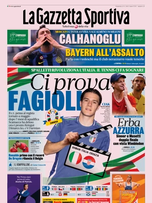 Le prime pagine dei principali quotidiani sportivi – 23 giugno 27 la gazzetta dello sport 051201418
