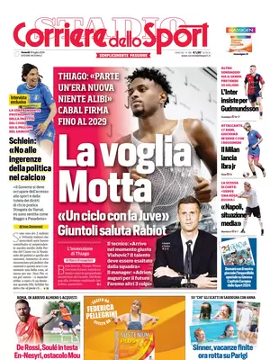 Le prime pagine dei principali quotidiani sportivi – 19 luglio 28 corriere dello sport 021212700