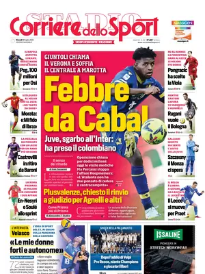 Le prime pagine dei principali quotidiani sportivi – 18 luglio 28 corriere dello sport 021213145