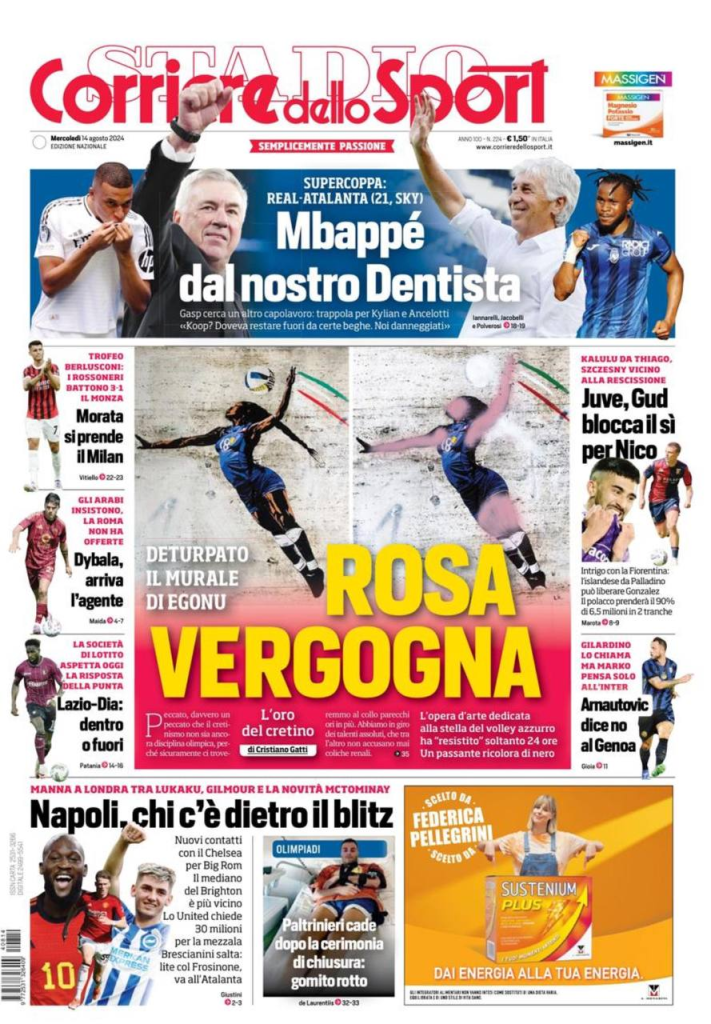 Le prime pagine dei principali quotidiani sportivi – 14 agosto 28 image 21 1