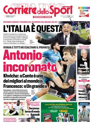 Le prime pagine dei principali quotidiani sportivi – 10 ottobre 28 corriere dello sport 021041410