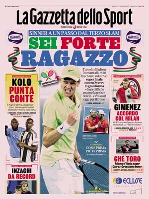 Le prime pagine dei principali quotidiani sportivi – 25 gennaio 27 17377871981114570968629987154657