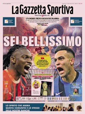 Le prime pagine dei principali quotidiani sportivi – 2 febbraio 27 la gazzetta dello sport 064325332