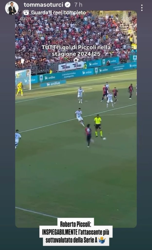 Turci: «Secondo me Piccoli è l'attaccante più sottovalutato della Serie A!» 27 Immagine WhatsApp 2025 07 25 ore 16.11.18 40818694