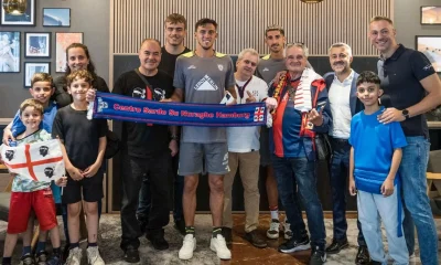 Visita tifosi tedeschi al Cagliari