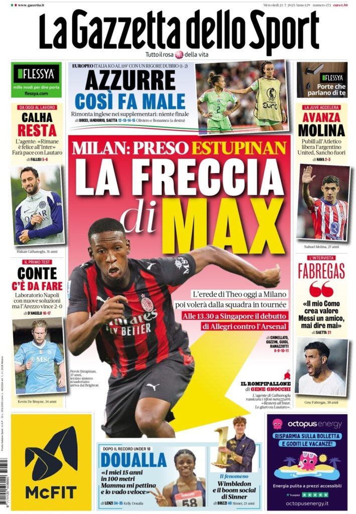 la gazzetta dello sport 011513229