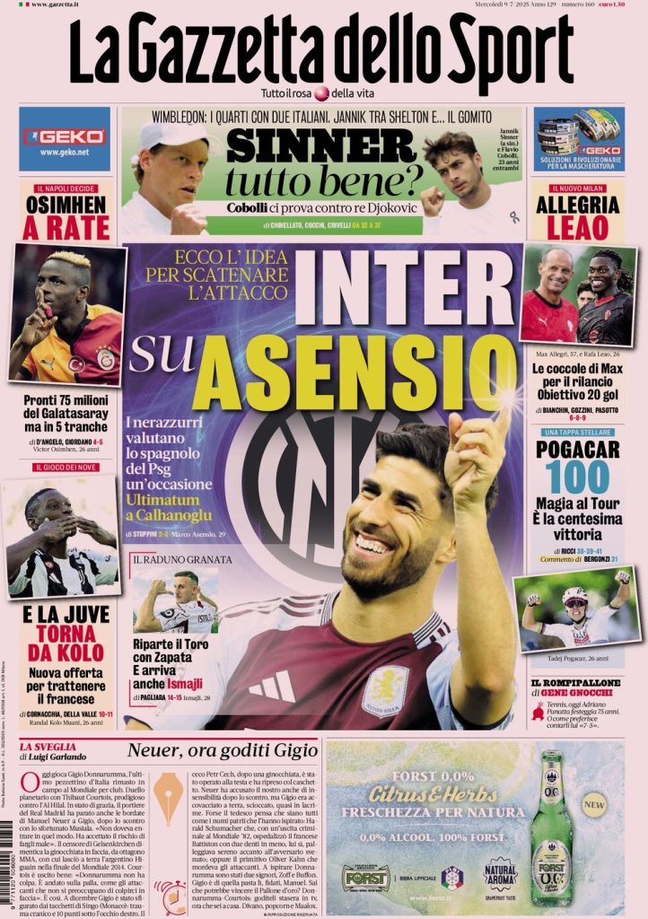 la gazzetta dello sport 062819988