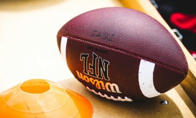 a football on a table