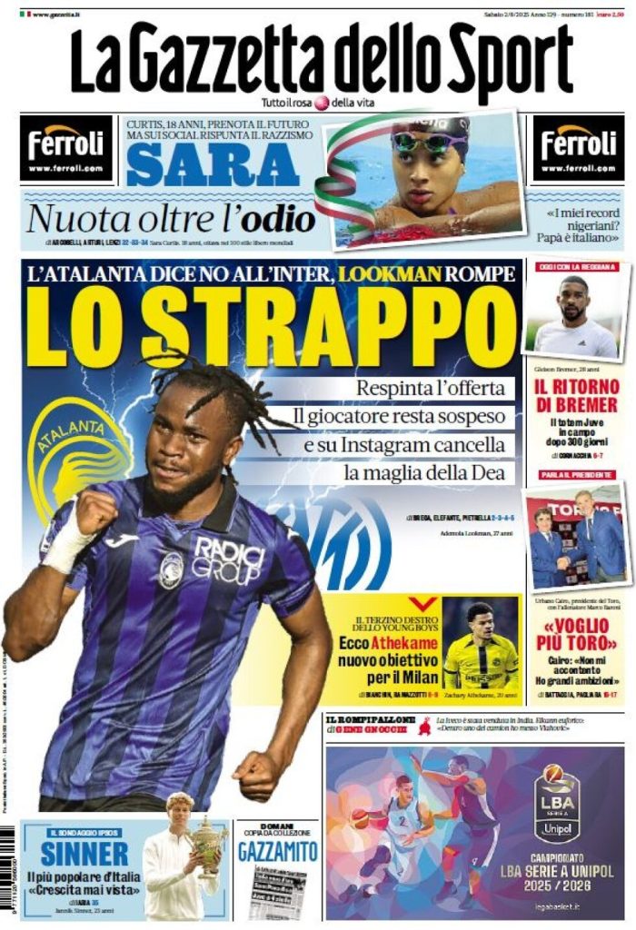 la gazzetta dello sport 010013201