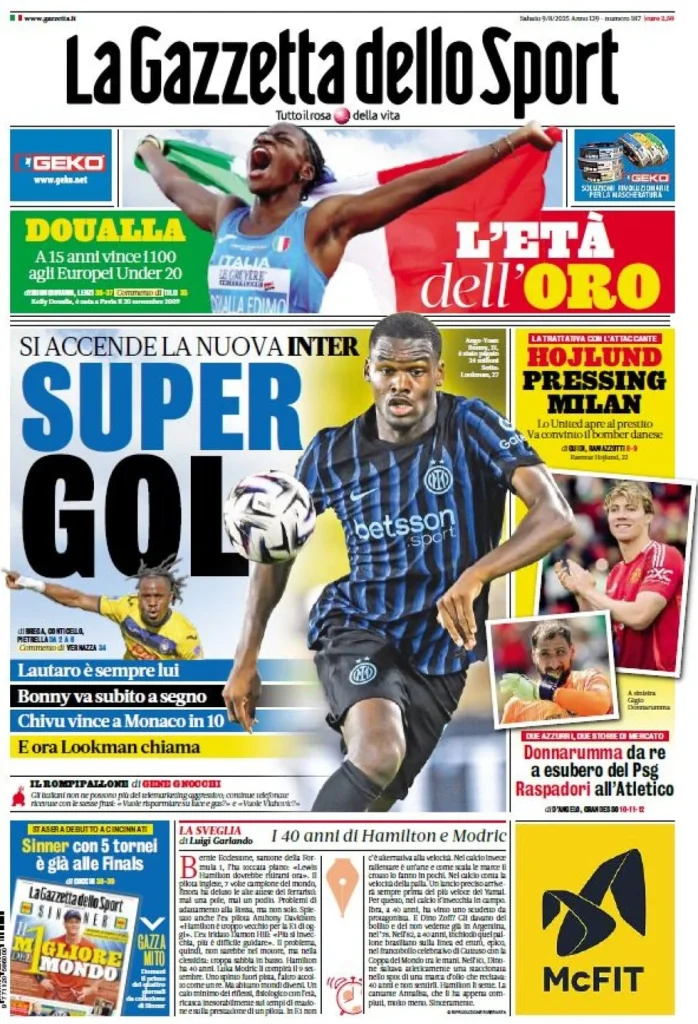 la gazzetta dello sport 014511951